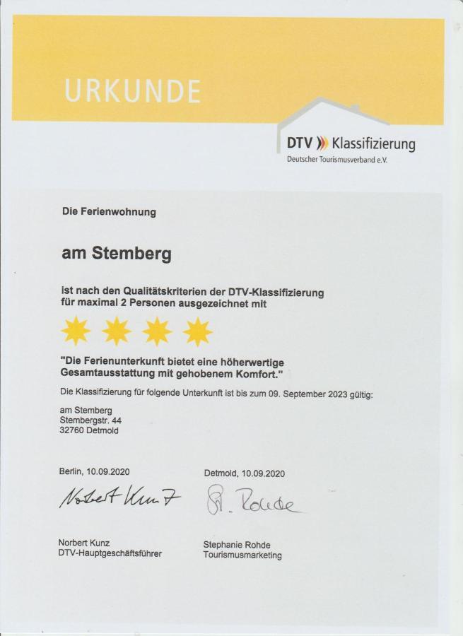 Ferienwohnung Am Stemberg Detmold Zewnętrze zdjęcie